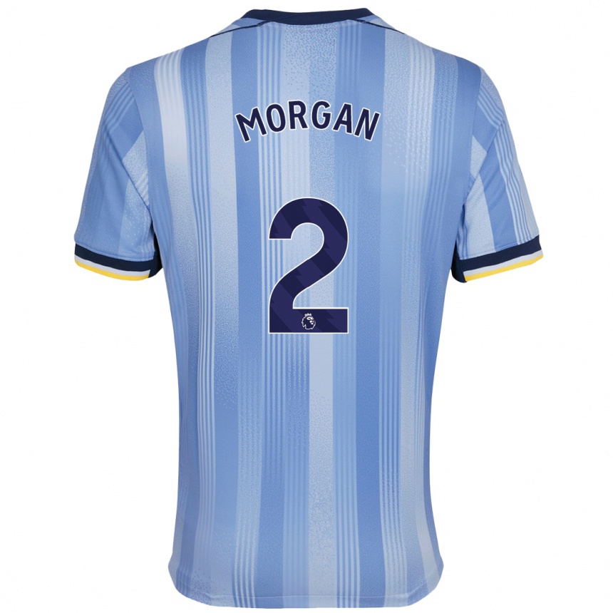 Enfant Football Maillot Esther Morgan #2 Bleu Clair Tenues Extérieur 2024/25