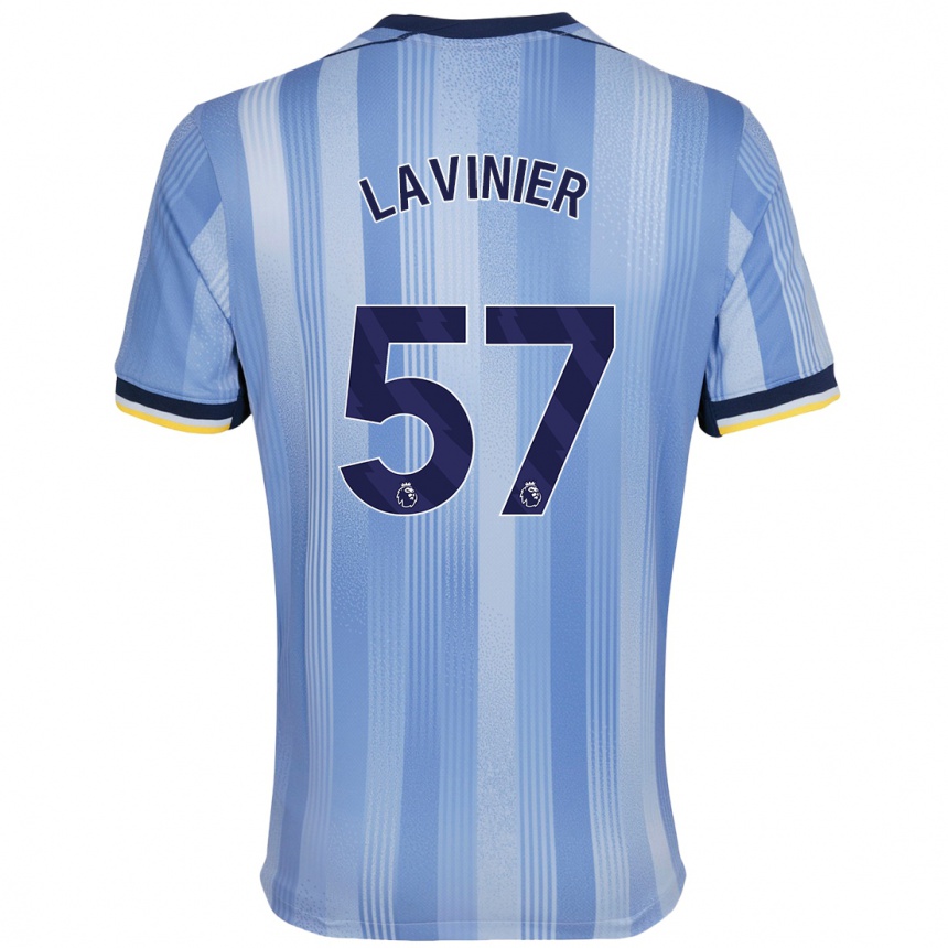 Enfant Football Maillot Marcel Lavinier #57 Bleu Clair Tenues Extérieur 2024/25