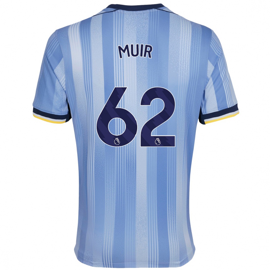 Enfant Football Maillot Marqes Muir #62 Bleu Clair Tenues Extérieur 2024/25