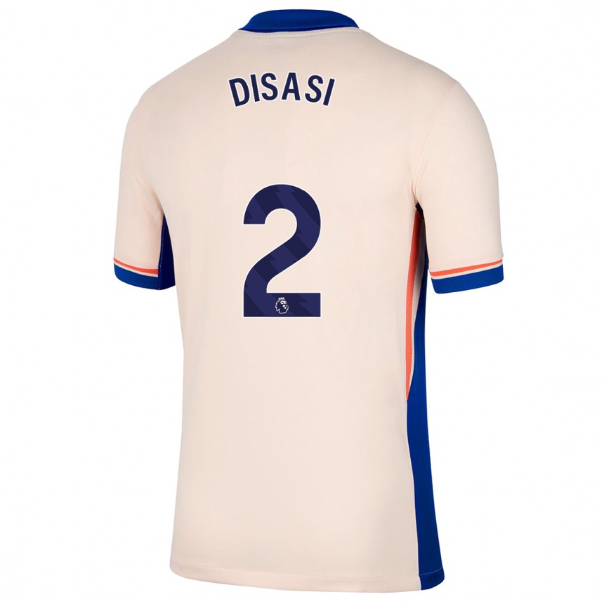 Enfant Football Maillot Axel Disasi #2 Beige Clair Tenues Extérieur 2024/25