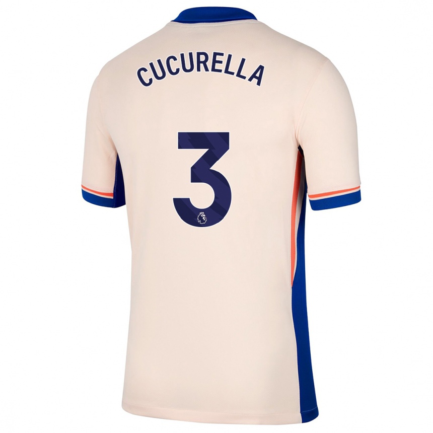 Enfant Football Maillot Marc Cucurella #3 Beige Clair Tenues Extérieur 2024/25