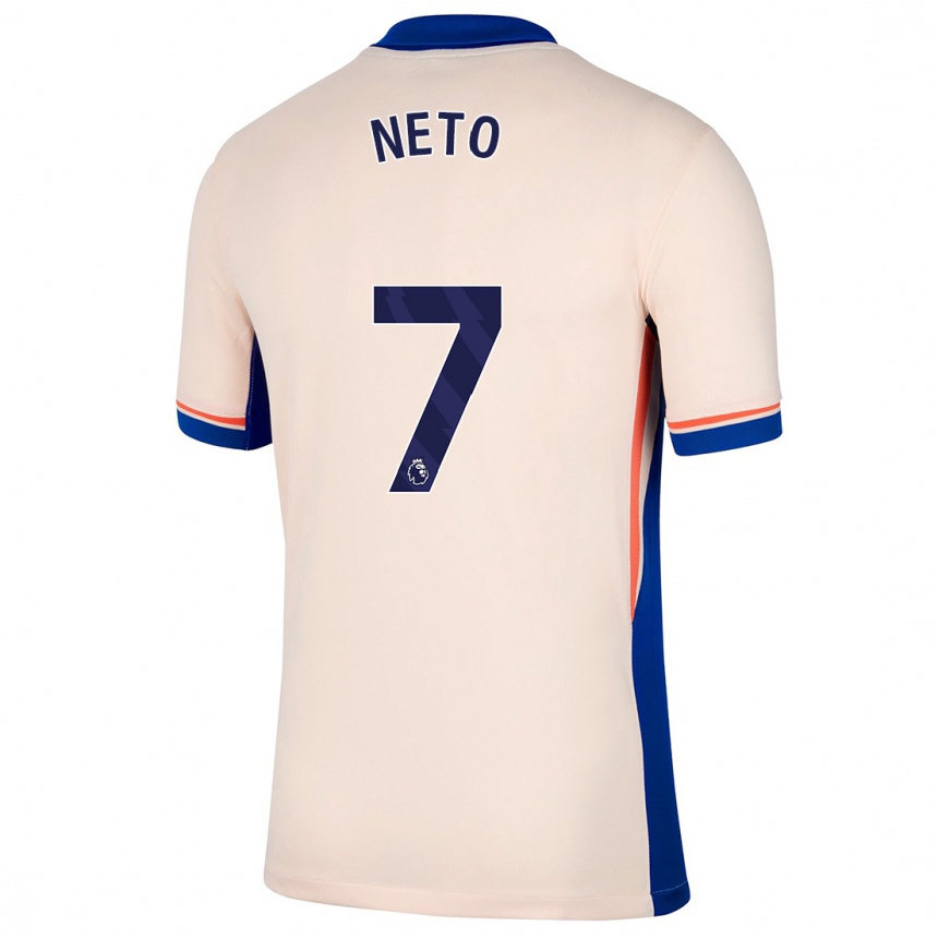 Enfant Football Maillot Pedro Neto #7 Beige Clair Tenues Extérieur 2024/25