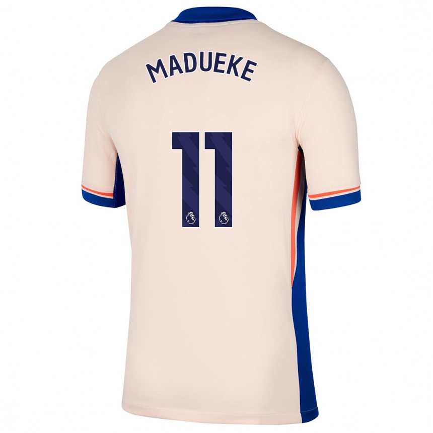 Enfant Football Maillot Noni Madueke #11 Beige Clair Tenues Extérieur 2024/25