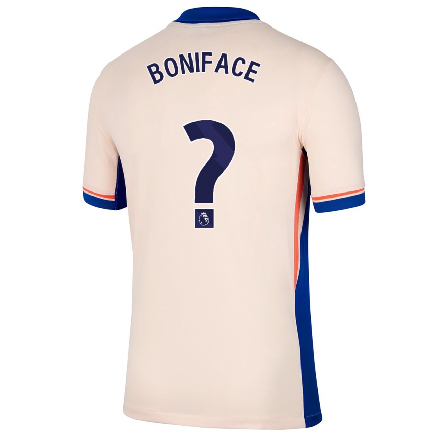 Enfant Football Maillot Somto Boniface #0 Beige Clair Tenues Extérieur 2024/25