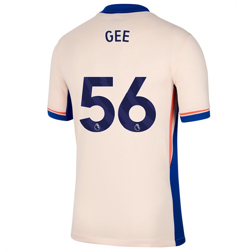 Enfant Football Maillot Billy Gee #56 Beige Clair Tenues Extérieur 2024/25