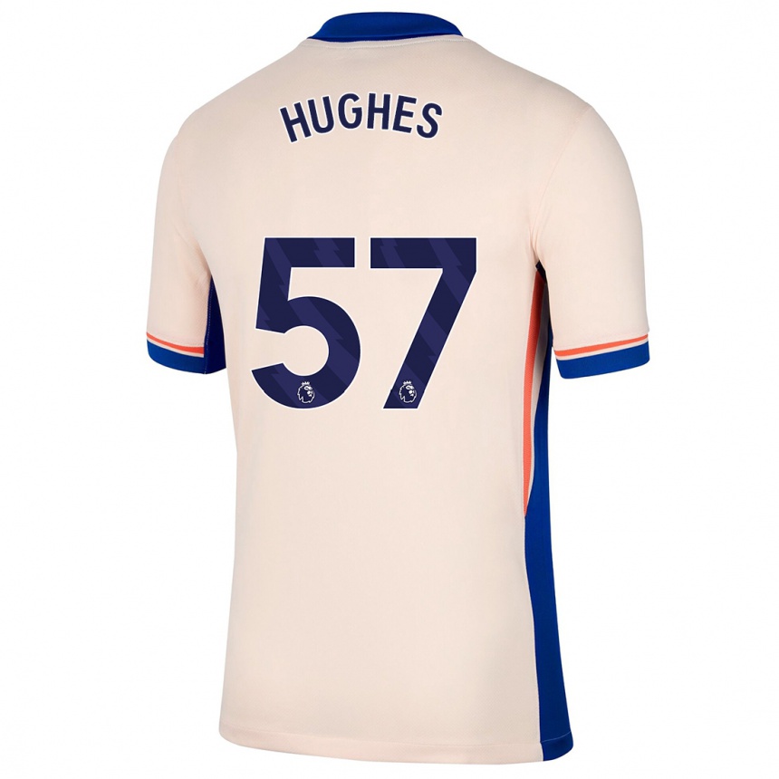 Enfant Football Maillot Brodi Hughes #57 Beige Clair Tenues Extérieur 2024/25