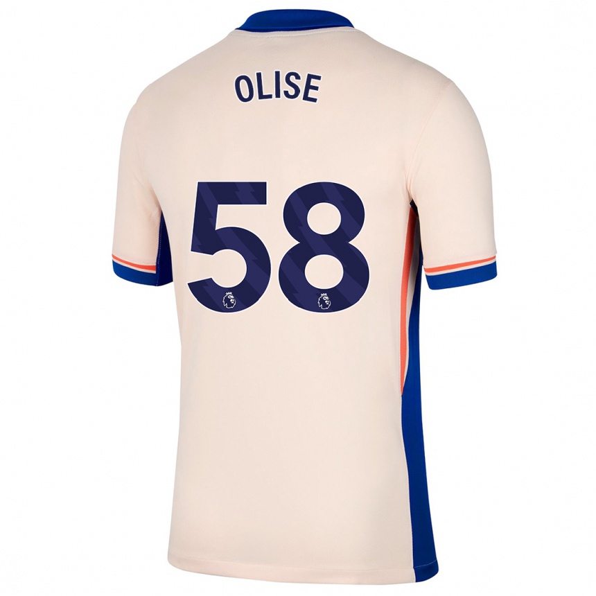 Enfant Football Maillot Richard Olise #58 Beige Clair Tenues Extérieur 2024/25