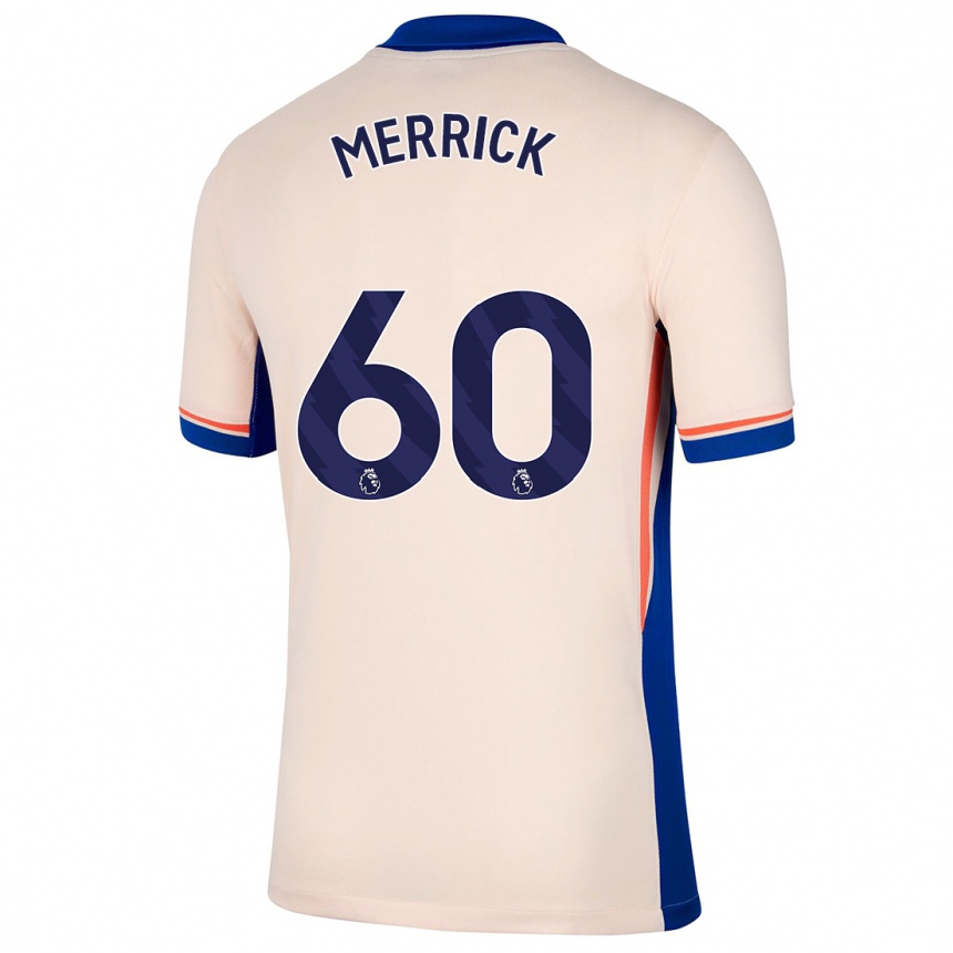 Enfant Football Maillot Max Merrick #60 Beige Clair Tenues Extérieur 2024/25