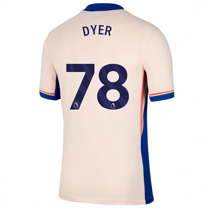 Enfant Football Maillot Kiano Dyer #78 Beige Clair Tenues Extérieur 2024/25