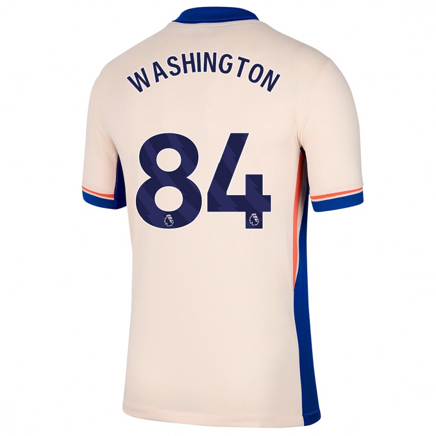 Enfant Football Maillot Marcell Washington #84 Beige Clair Tenues Extérieur 2024/25