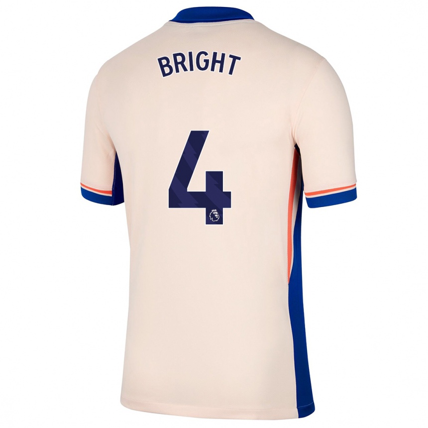 Enfant Football Maillot Millie Bright #4 Beige Clair Tenues Extérieur 2024/25