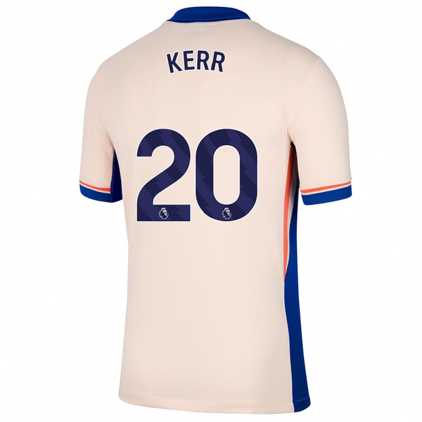 Enfant Football Maillot Sam Kerr #20 Beige Clair Tenues Extérieur 2024/25