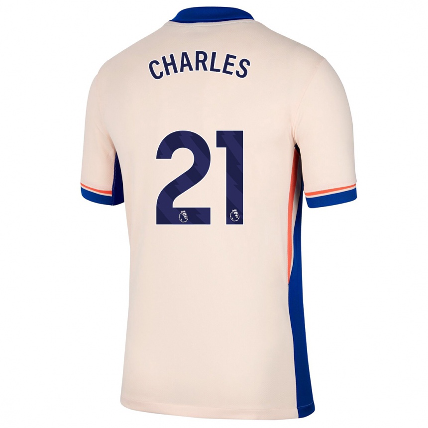 Enfant Football Maillot Niamh Charles #21 Beige Clair Tenues Extérieur 2024/25