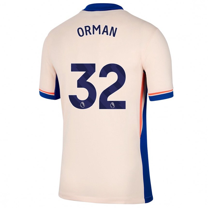 Enfant Football Maillot Emily Orman #32 Beige Clair Tenues Extérieur 2024/25