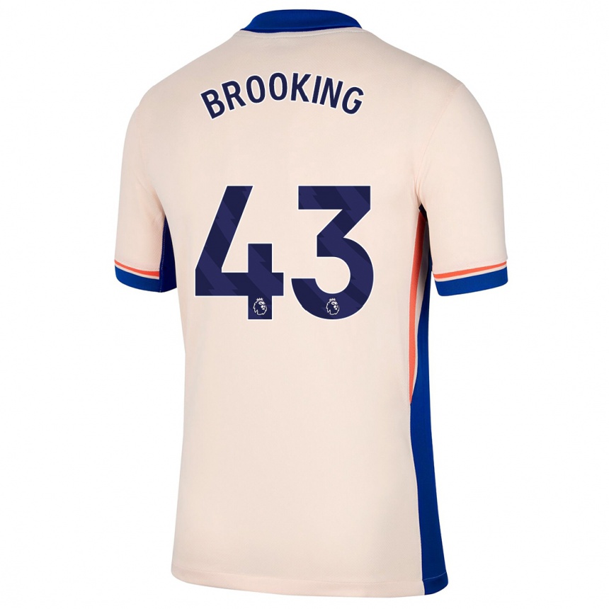 Enfant Football Maillot Josh Brooking #43 Beige Clair Tenues Extérieur 2024/25