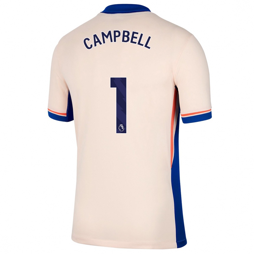 Enfant Football Maillot Luke Campbell #1 Beige Clair Tenues Extérieur 2024/25