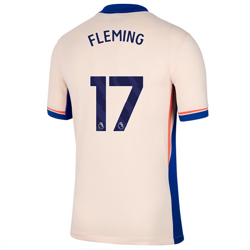 Enfant Football Maillot Jessie Fleming #17 Beige Clair Tenues Extérieur 2024/25