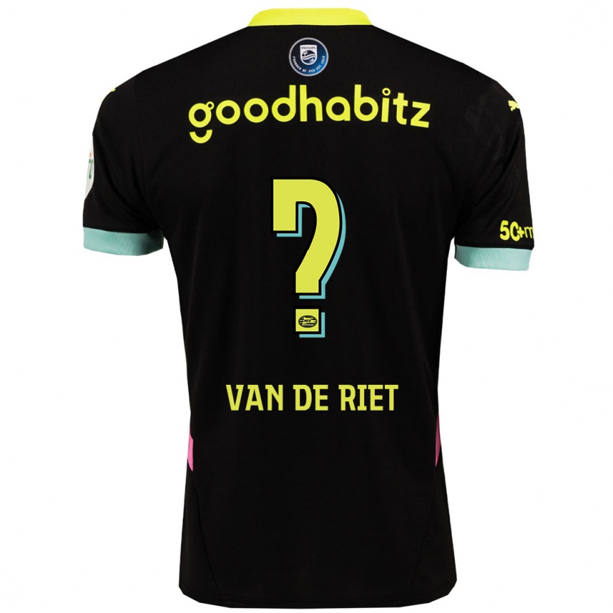 Enfant Football Maillot Raf Van De Riet #0 Noir Jaune Tenues Extérieur 2024/25