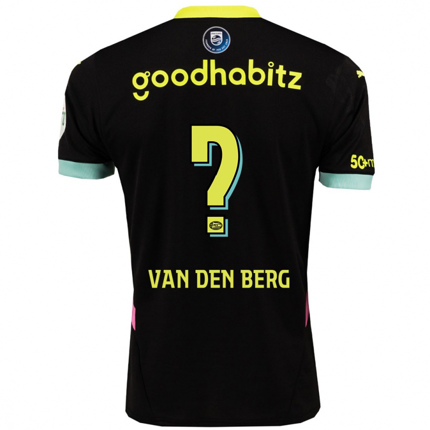 Enfant Football Maillot Joel Van Den Berg #0 Noir Jaune Tenues Extérieur 2024/25