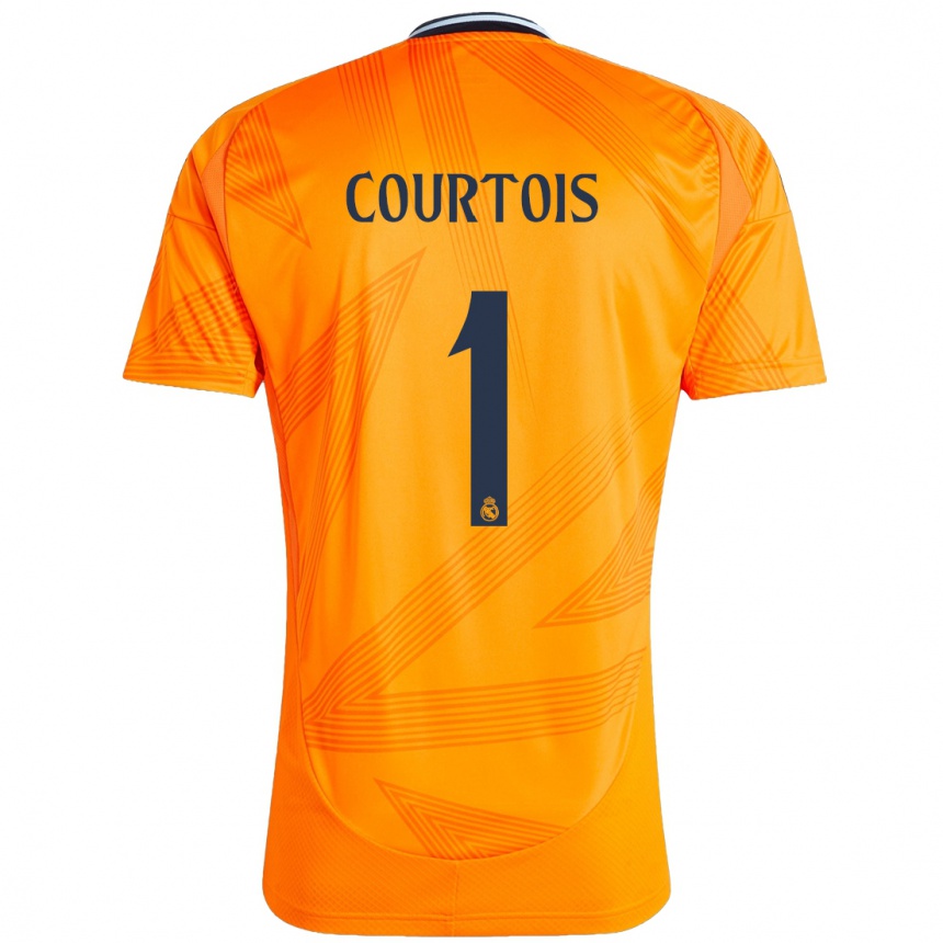 Enfant Football Maillot Thibaut Courtois #1 Orange Tenues Extérieur 2024/25