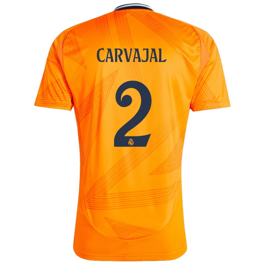 Enfant Football Maillot Daniel Carvajal #2 Orange Tenues Extérieur 2024/25