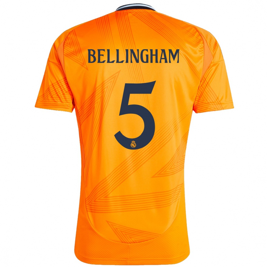 Enfant Football Maillot Jude Bellingham #5 Orange Tenues Extérieur 2024/25