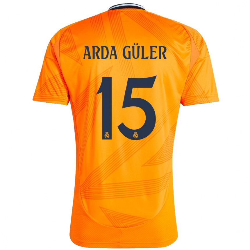 Enfant Football Maillot Arda Güler #15 Orange Tenues Extérieur 2024/25