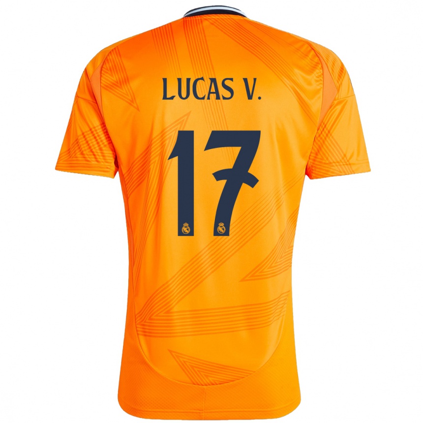 Enfant Football Maillot Lucas Vazquez #17 Orange Tenues Extérieur 2024/25