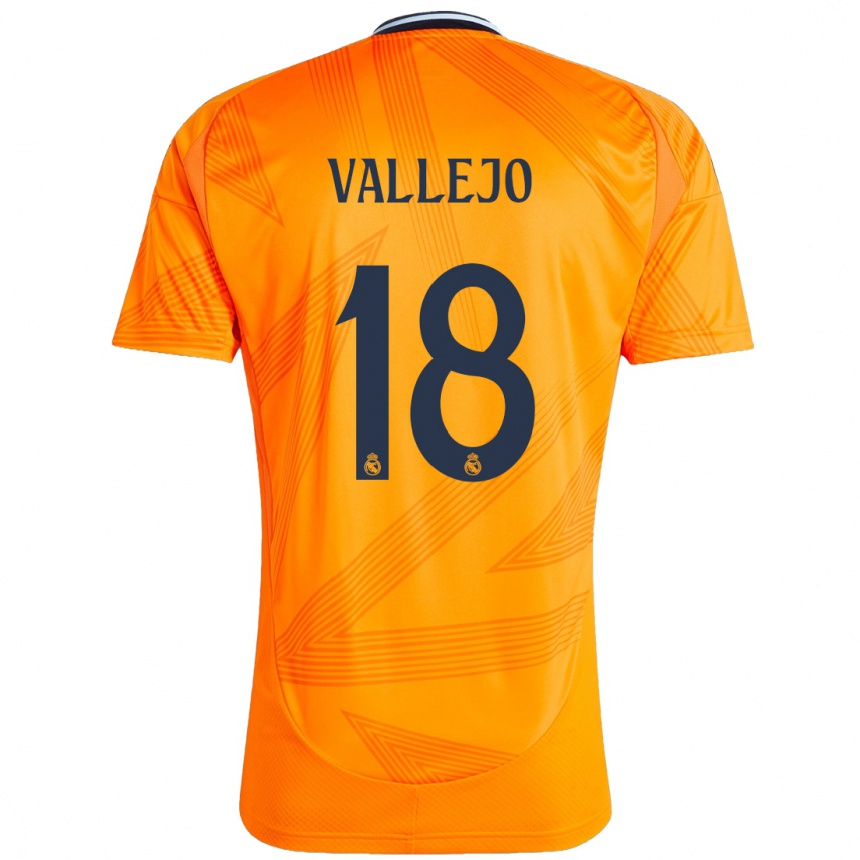 Enfant Football Maillot Jesus Vallejo #18 Orange Tenues Extérieur 2024/25