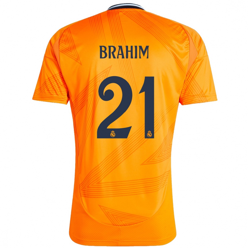 Enfant Football Maillot Brahim Diaz #21 Orange Tenues Extérieur 2024/25