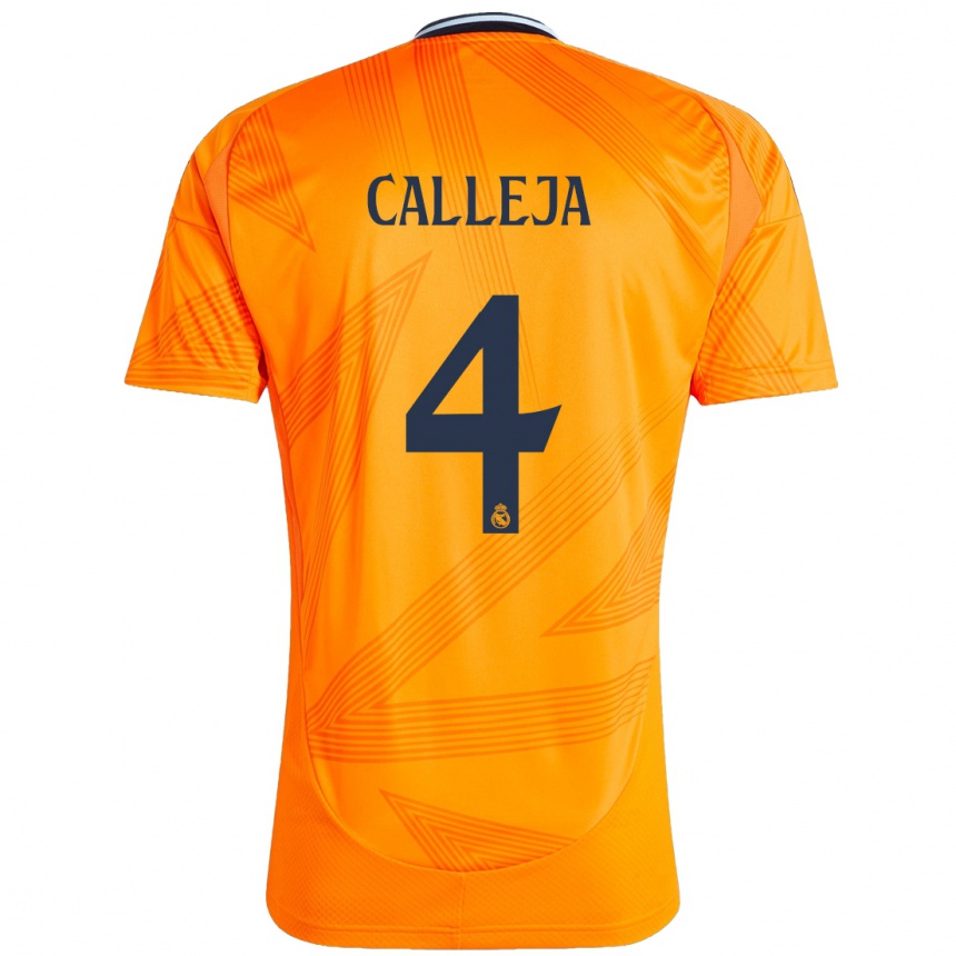 Enfant Football Maillot Jaime Calleja #4 Orange Tenues Extérieur 2024/25