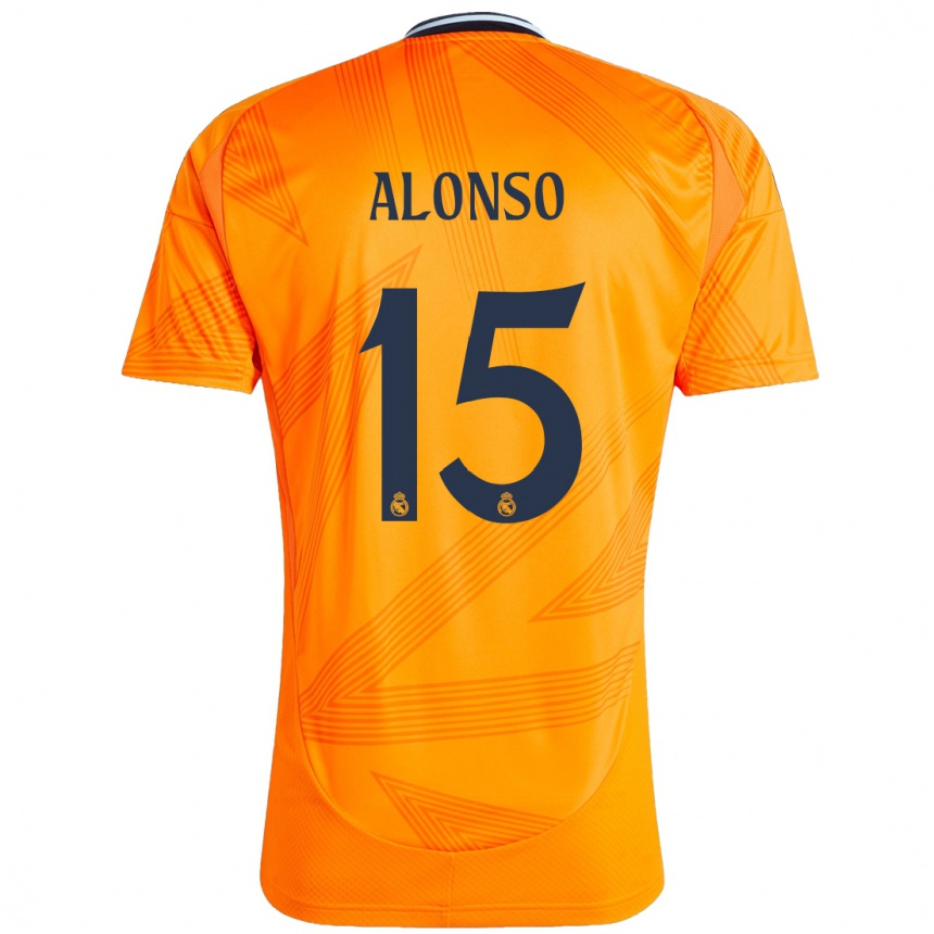 Enfant Football Maillot Borja Alonso #15 Orange Tenues Extérieur 2024/25