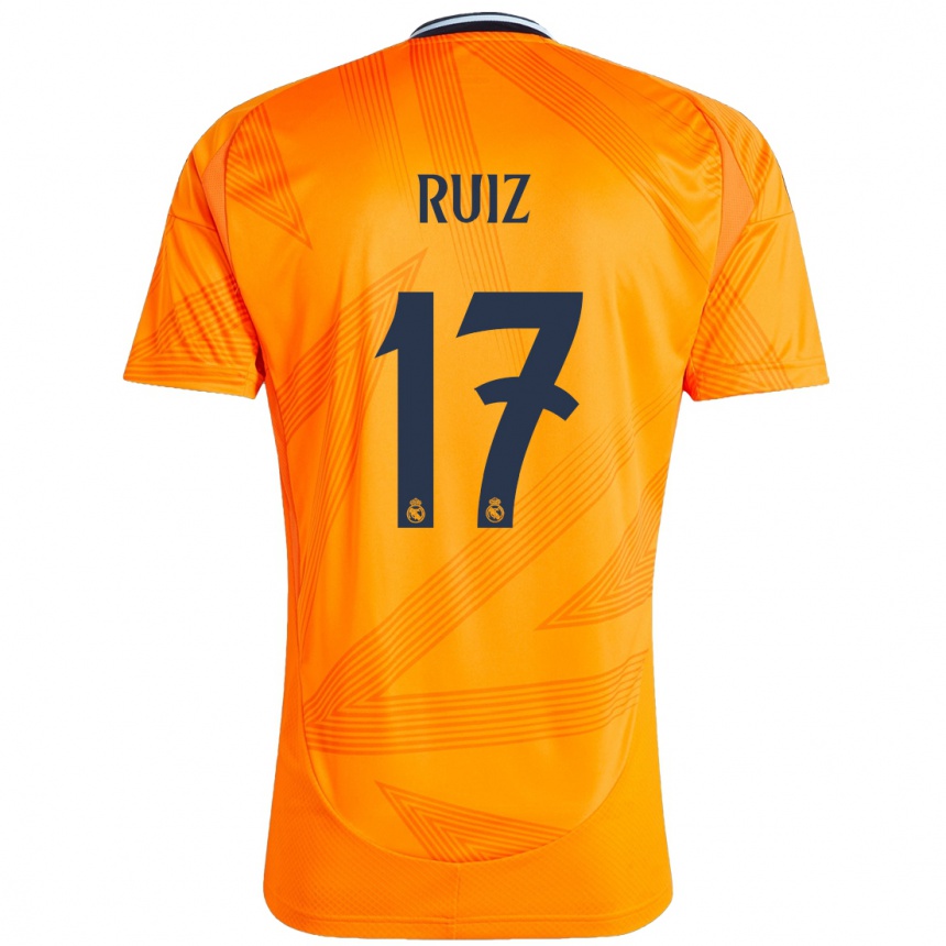 Enfant Football Maillot David Ruiz #17 Orange Tenues Extérieur 2024/25