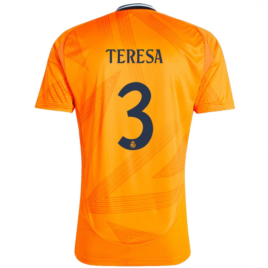 Enfant Football Maillot Teresa Abelleira #3 Orange Tenues Extérieur 2024/25