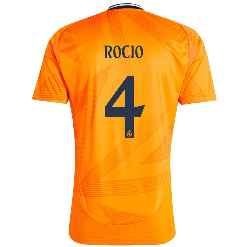 Enfant Football Maillot Rocio Galvez #4 Orange Tenues Extérieur 2024/25