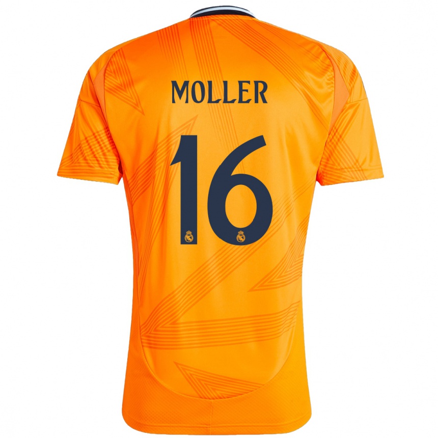 Enfant Football Maillot Caroline Moller #16 Orange Tenues Extérieur 2024/25