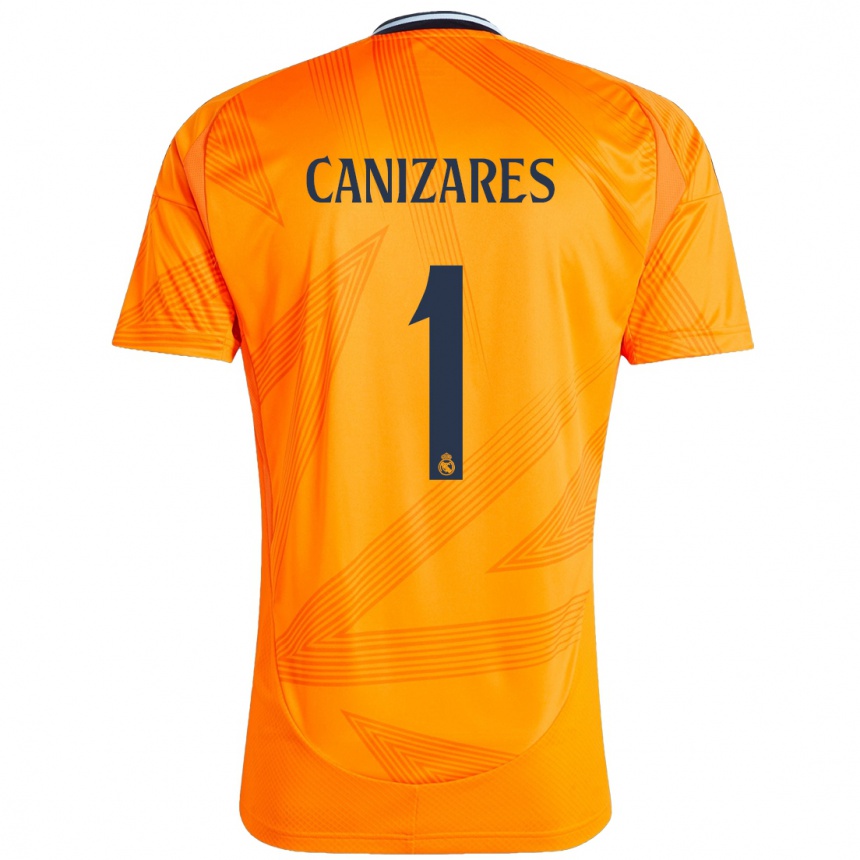 Enfant Football Maillot Lucas Cañizares #1 Orange Tenues Extérieur 2024/25