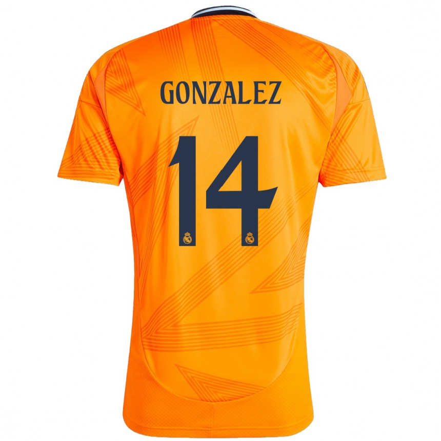 Enfant Football Maillot David González #14 Orange Tenues Extérieur 2024/25