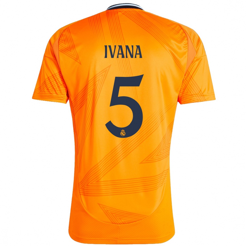 Enfant Football Maillot Ivana Andres #5 Orange Tenues Extérieur 2024/25