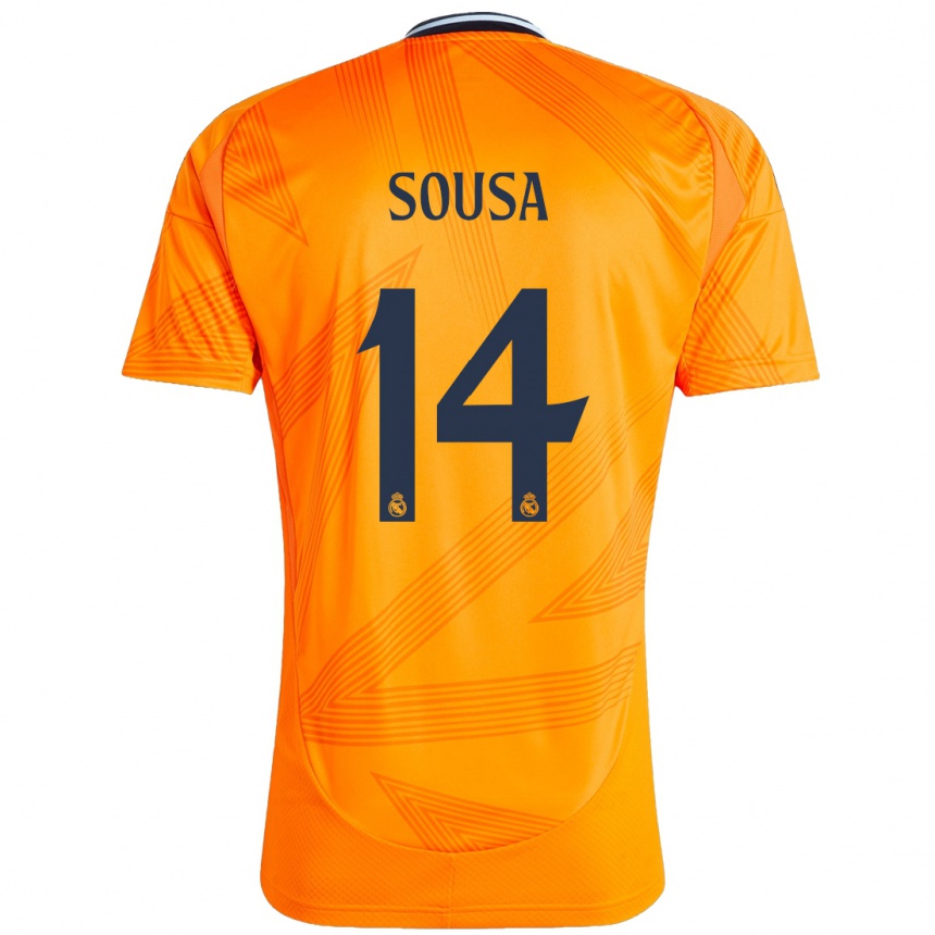 Enfant Football Maillot Kathellen Sousa #14 Orange Tenues Extérieur 2024/25