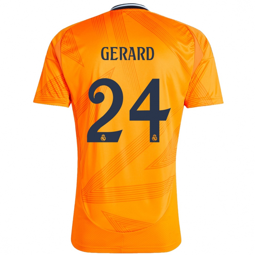 Enfant Football Maillot Meline Gerard #24 Orange Tenues Extérieur 2024/25