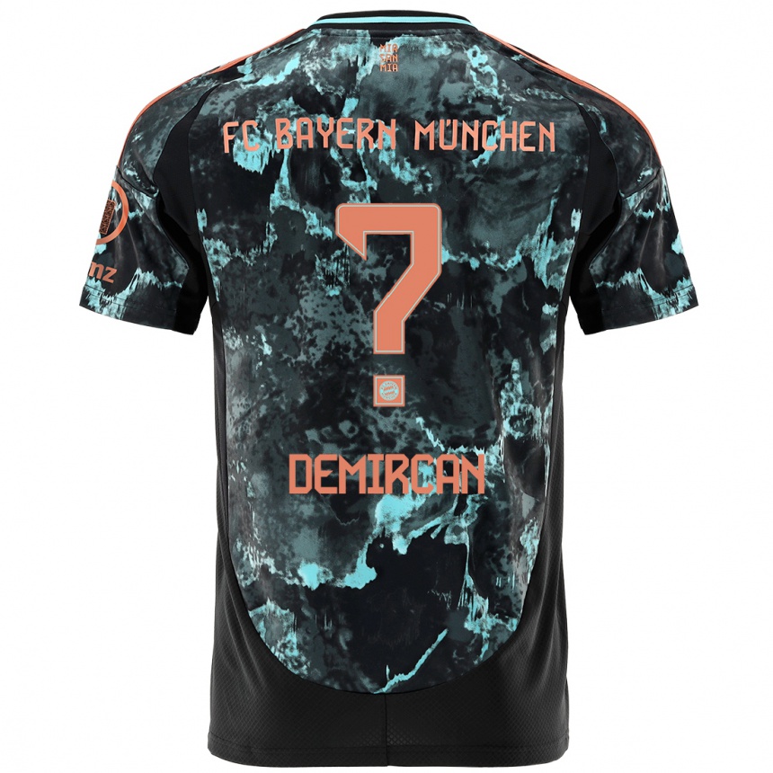 Enfant Football Maillot Emirhan Demircan #0 Noir Tenues Extérieur 2024/25