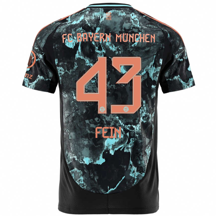 Enfant Football Maillot Adrian Fein #43 Noir Tenues Extérieur 2024/25