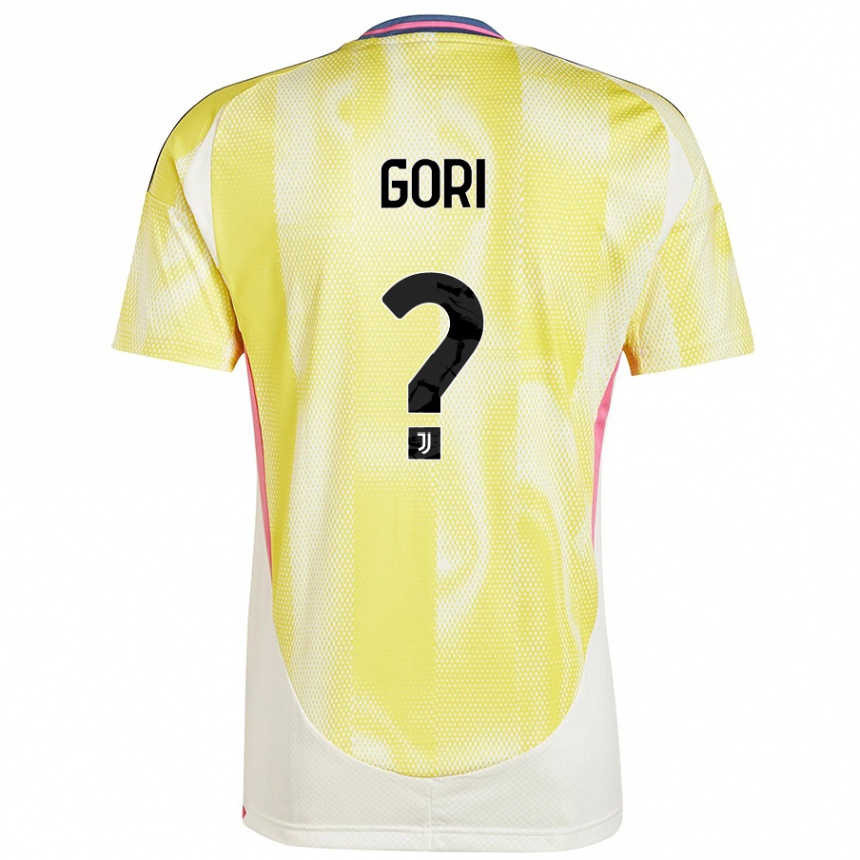 Enfant Football Maillot Stefano Gori #0 Jaune Solaire Tenues Extérieur 2024/25