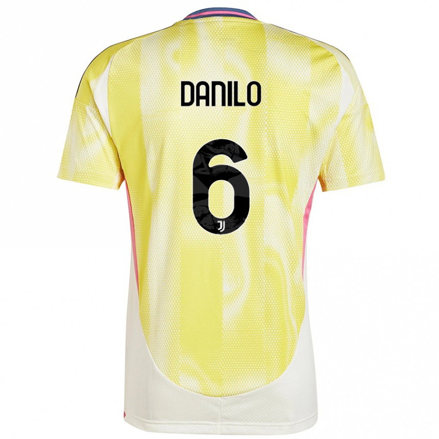 Enfant Football Maillot Danilo #6 Jaune Solaire Tenues Extérieur 2024/25