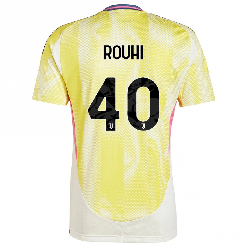 Enfant Football Maillot Jonas Rouhi #40 Jaune Solaire Tenues Extérieur 2024/25