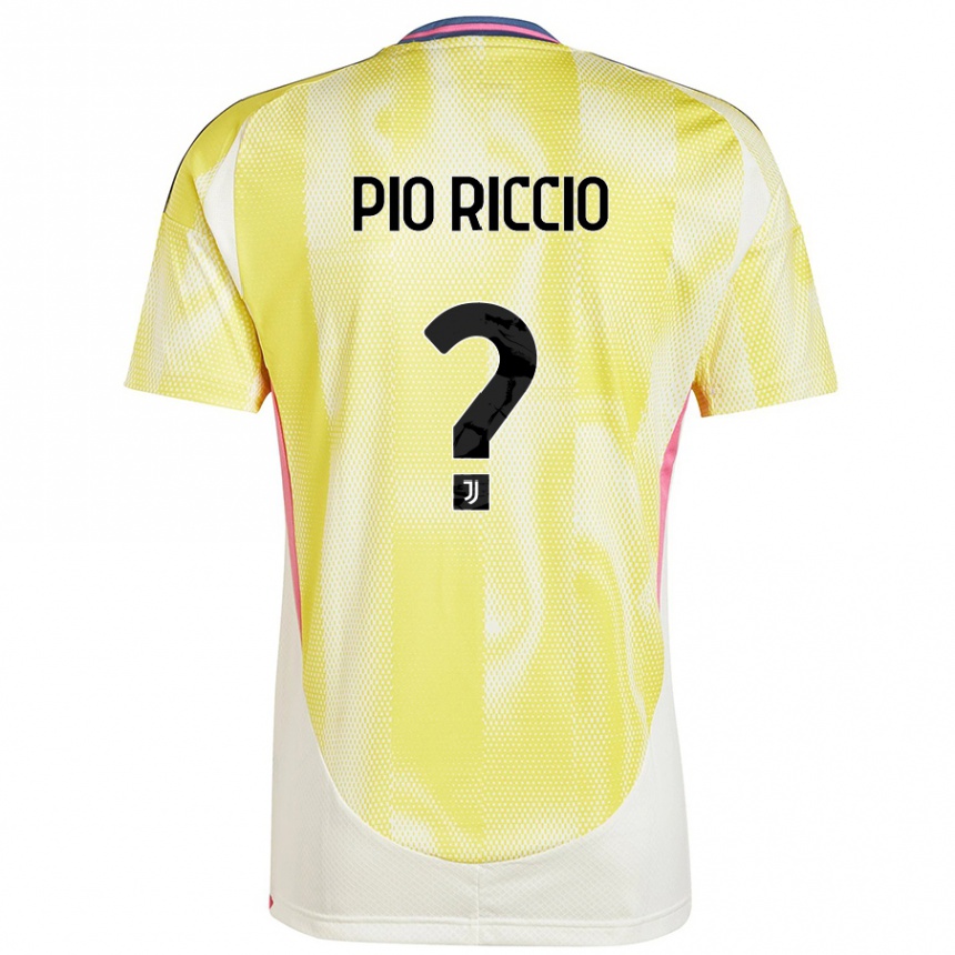 Enfant Football Maillot Alessandro Pio Riccio #0 Jaune Solaire Tenues Extérieur 2024/25