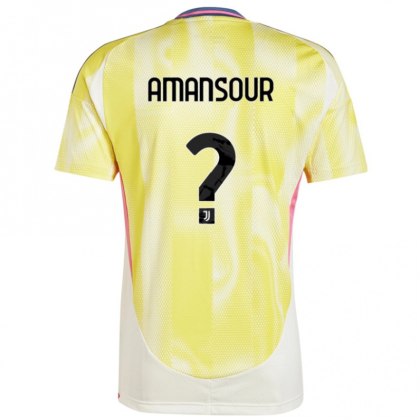 Enfant Football Maillot Adam Amansour #0 Jaune Solaire Tenues Extérieur 2024/25