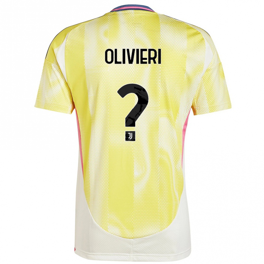 Enfant Football Maillot Marco Olivieri #0 Jaune Solaire Tenues Extérieur 2024/25