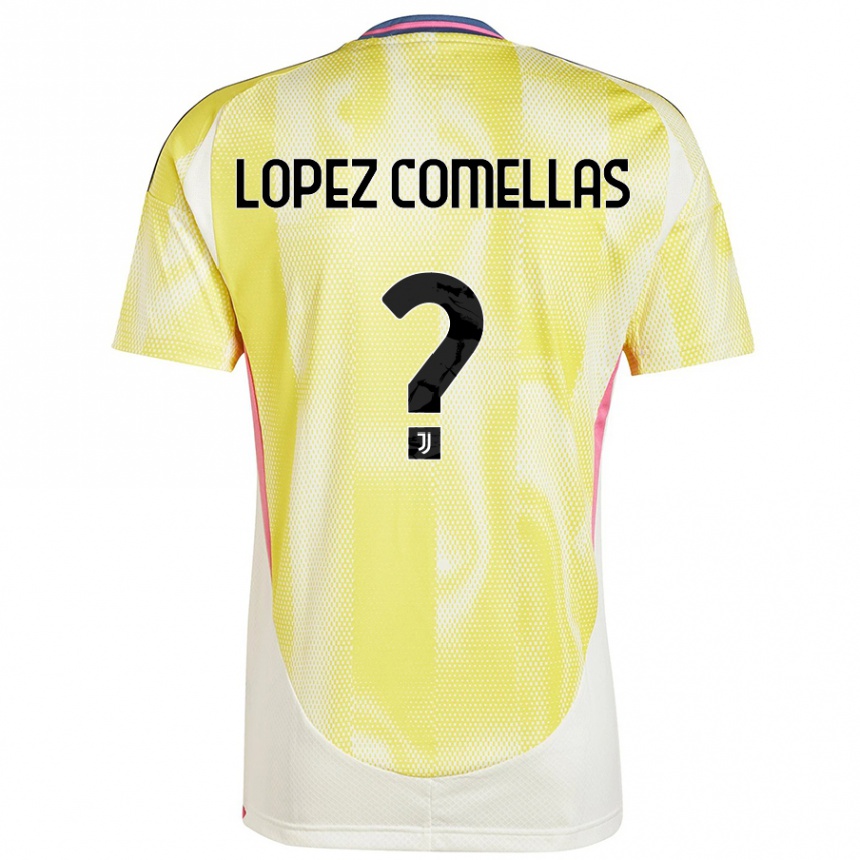 Enfant Football Maillot Ivan Lopez Comellas #0 Jaune Solaire Tenues Extérieur 2024/25